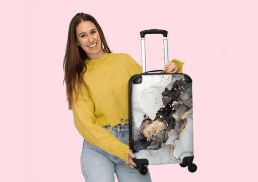 91e - 140e prijs - Handbagagekoffer NoBoringSuitcases.com